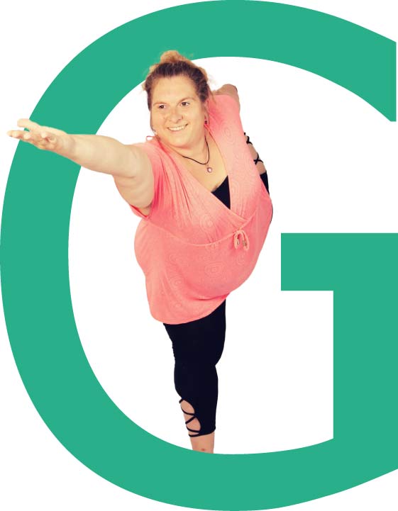 yoga-G Yoga G Buchstabe mit Foto