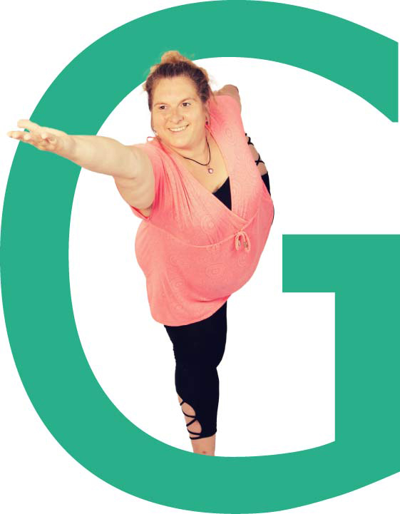 yoga-G Yoga G Buchstabe mit Foto